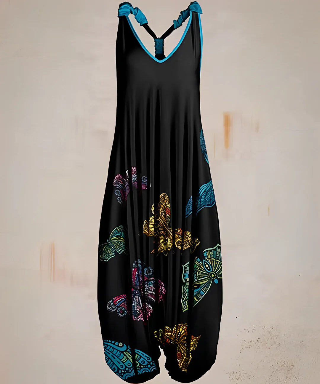 Lisa - printet boho jumpsuit for kvinner
