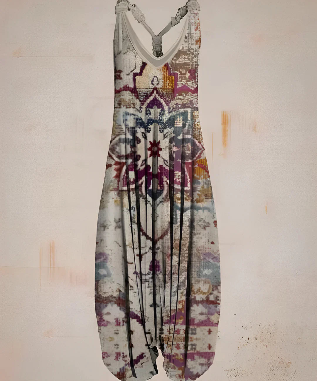 Lisa - printet boho jumpsuit for kvinner