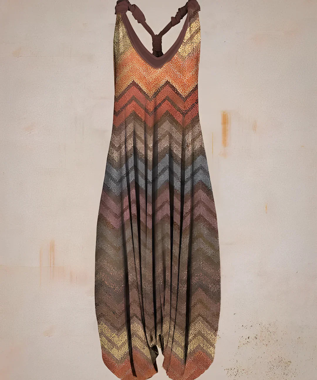 Lisa - printet boho jumpsuit for kvinner