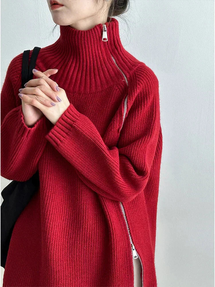 Perla - klassischer gestreifter retro-pullover