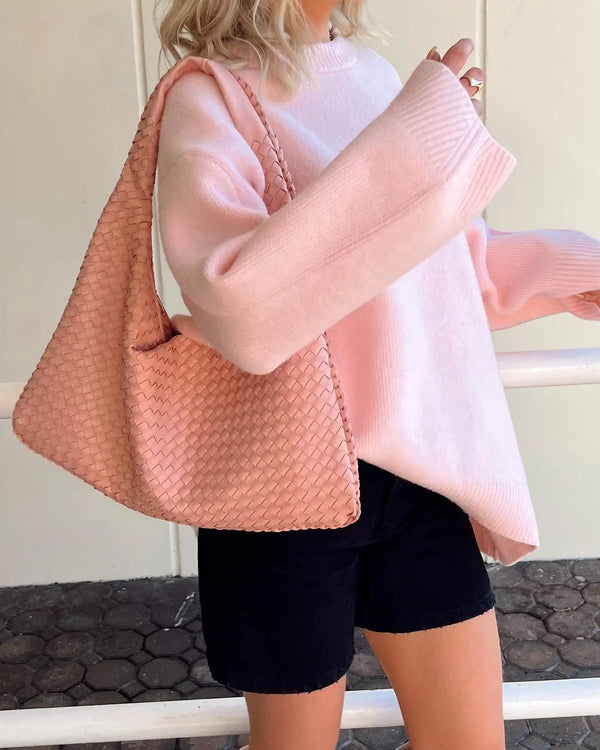 Gisella | rosa bequemer pullover