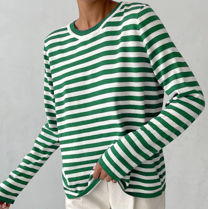 Nachsommer's gestreiftes langarmshirt