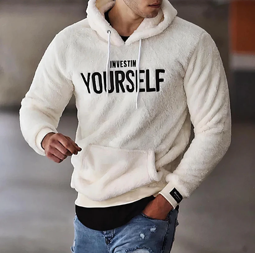 Oliver - plüsch-kapuzenpullover für männer