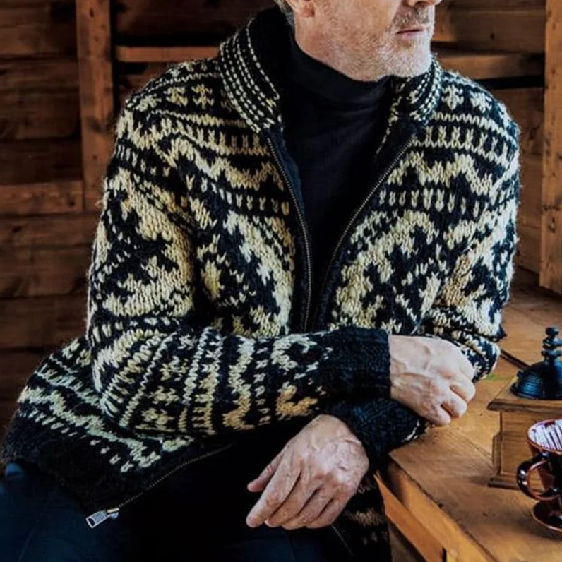 Alexander - trendige strickjacke für männer