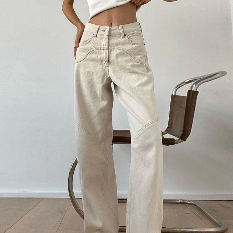 Shelia - allsidig straight baggy jeans