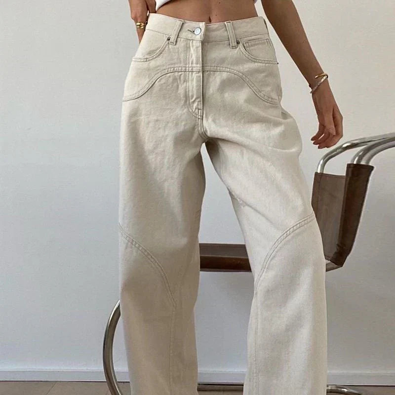 Shelia - allsidig straight baggy jeans