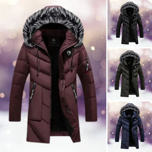 Jürgen - thermoparka mit pelzkragen, klassische windjacken