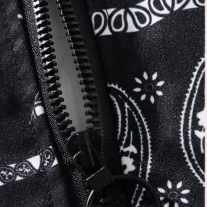 Vallois – herrenjacke mit kapuze und bedrucktem futter