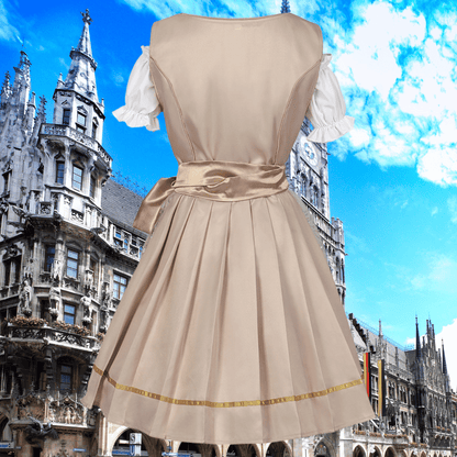 Elin | Dirndlkleid mit bestickter Schürze und schimmernder Optik für Frauen