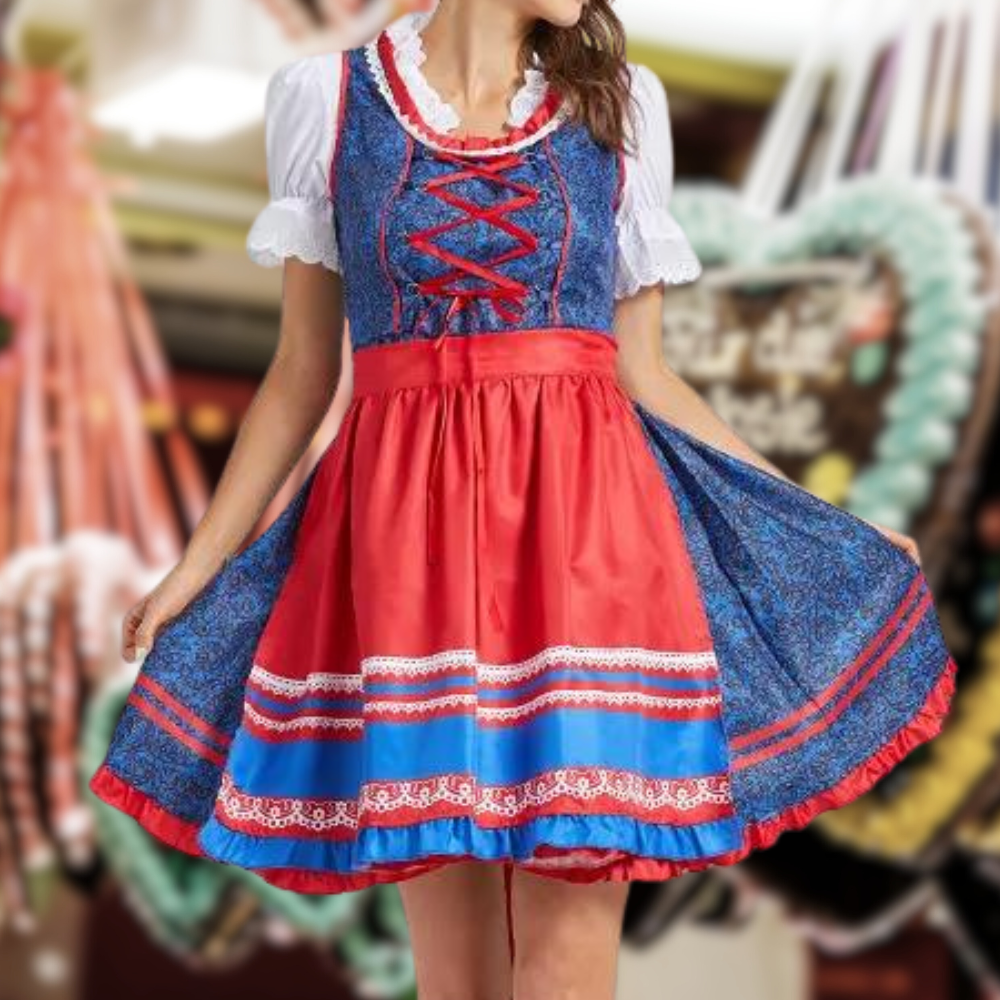 Druella | Dirndlkleid mit Bordürenrock und Mieder für Frauen