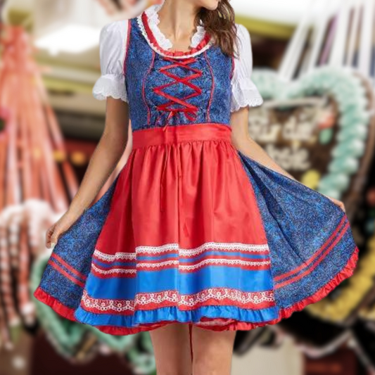 Druella | Dirndlkleid mit Bordürenrock und Mieder für Frauen