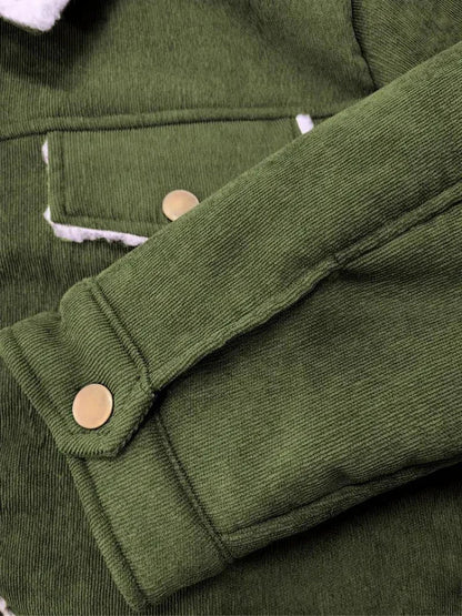 Loraine cordjacke | fleecegefütterte winterjacke für damen