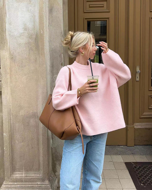 Gisella  | rosa bequemer pullover