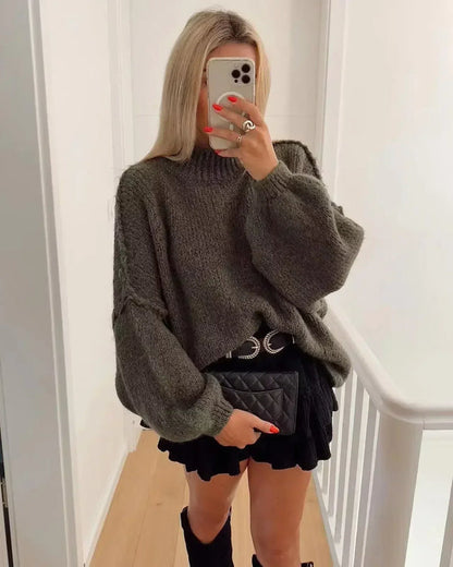 Desiree - kuscheliger strickpullover für den winter