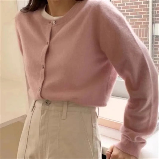 Aliana - kuschelige strickjacke mit offener vorderseite