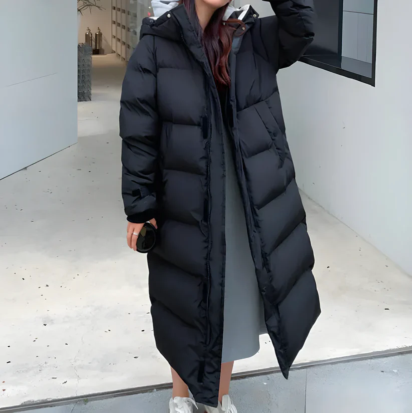 Isabel - langer daunenmantel für den winter