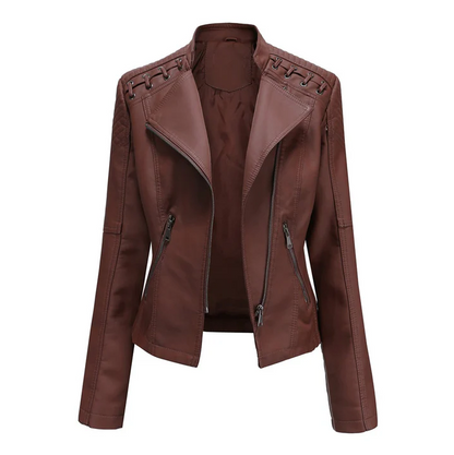 Marie – stylische lederjacke