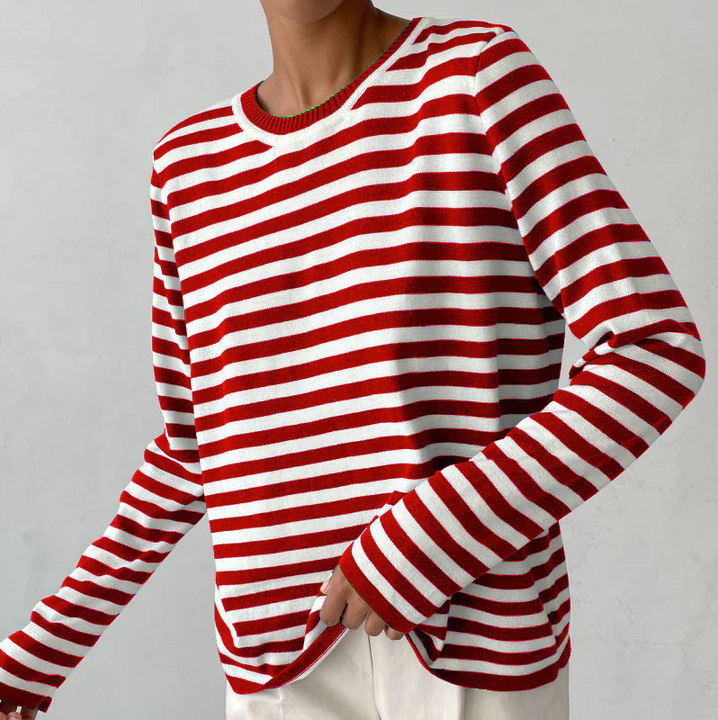 Nachsommer's gestreiftes langarmshirt