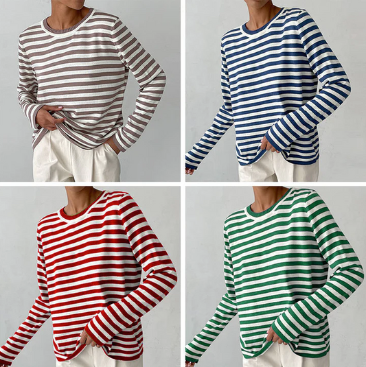 Nachsommer's gestreiftes langarmshirt