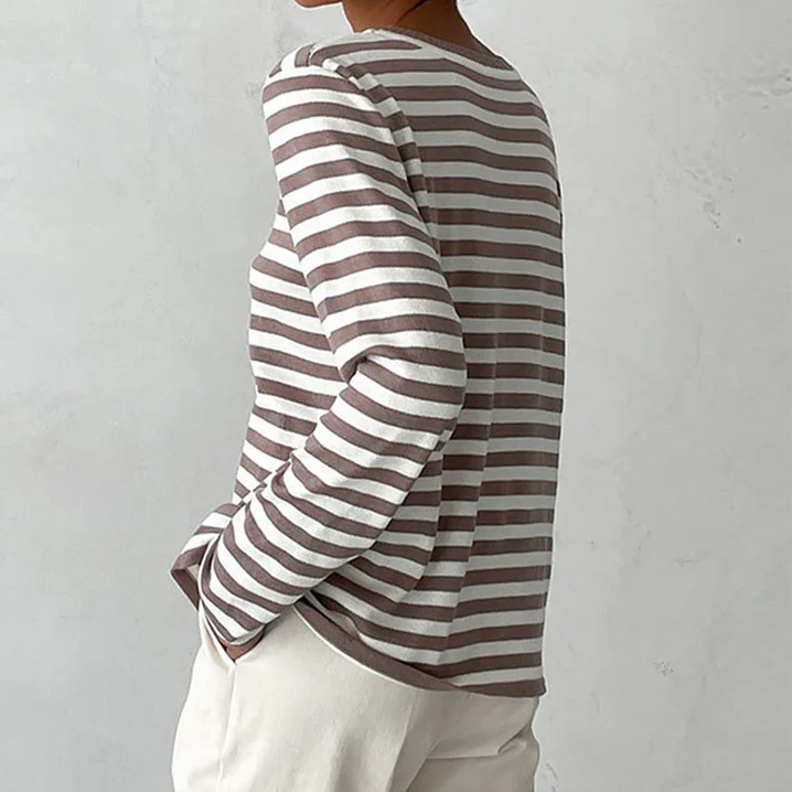 Nachsommer's gestreiftes langarmshirt