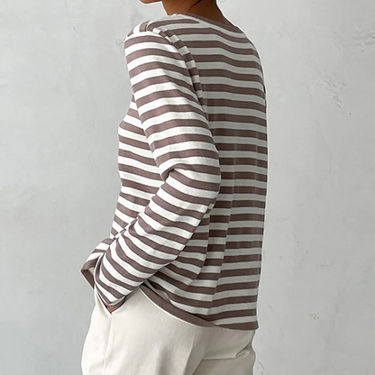 Nachsommer's gestreiftes langarmshirt