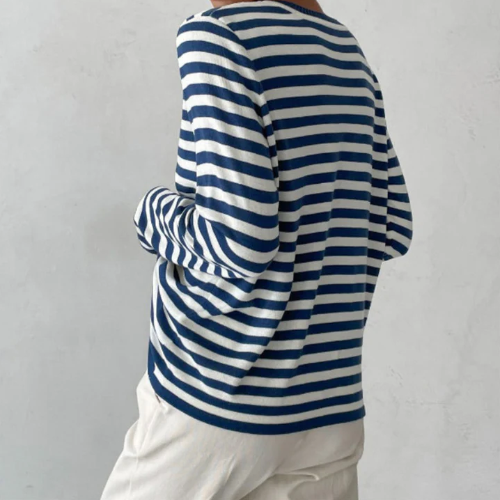 Nachsommer's gestreiftes langarmshirt