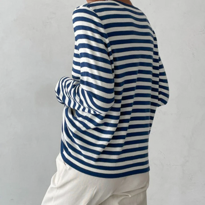 Nachsommer's gestreiftes langarmshirt