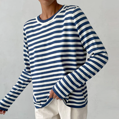 Nachsommer's gestreiftes langarmshirt