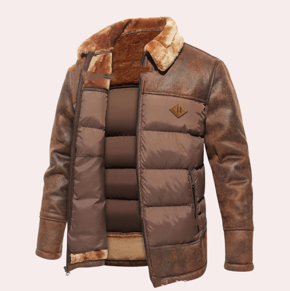 Ferran - kuschelige winterjacke für herren