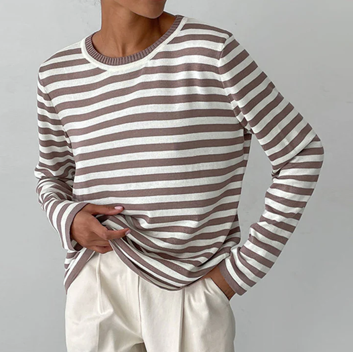 Nachsommer's gestreiftes langarmshirt