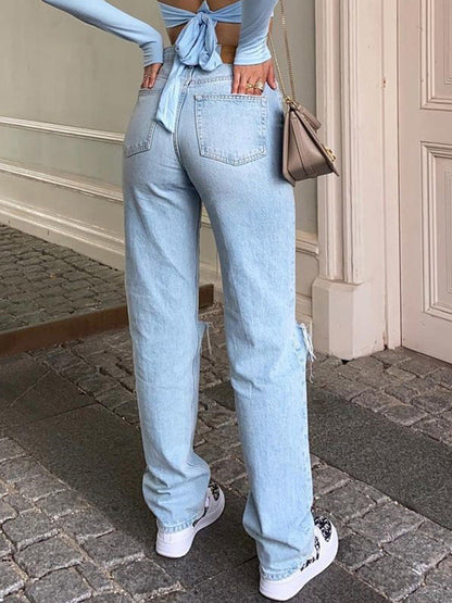Damejeans med løs passform