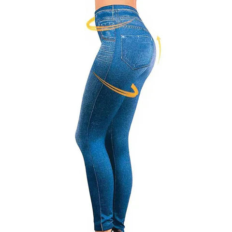 Bernadine - leggings laget av imitert denim