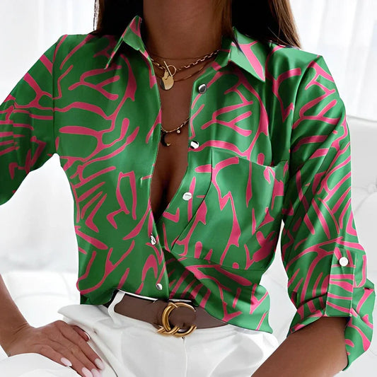 Eva Janssen - elegant grønn bluse
