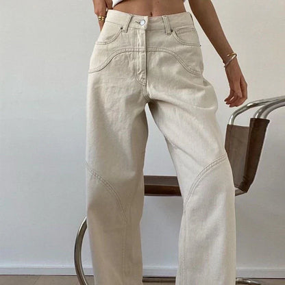 Shelia - allsidig straight baggy jeans