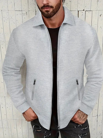 Retrotextur vintage-reibverschlussjacke für herren